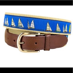 MENS THE BELTED COW ‘ROUNDING THE MARK’ NAUTICAL SAILBOAT BELT